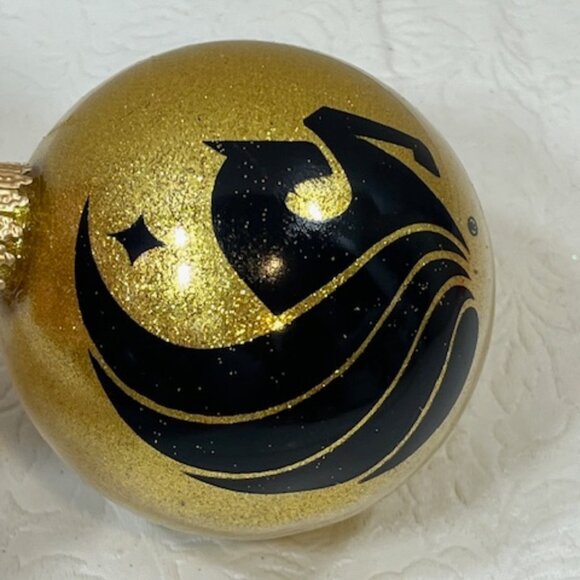 UCF University of Central Florida Sparkle Glass Bulb Christmas Ornament 3" - Picture 5 of 6